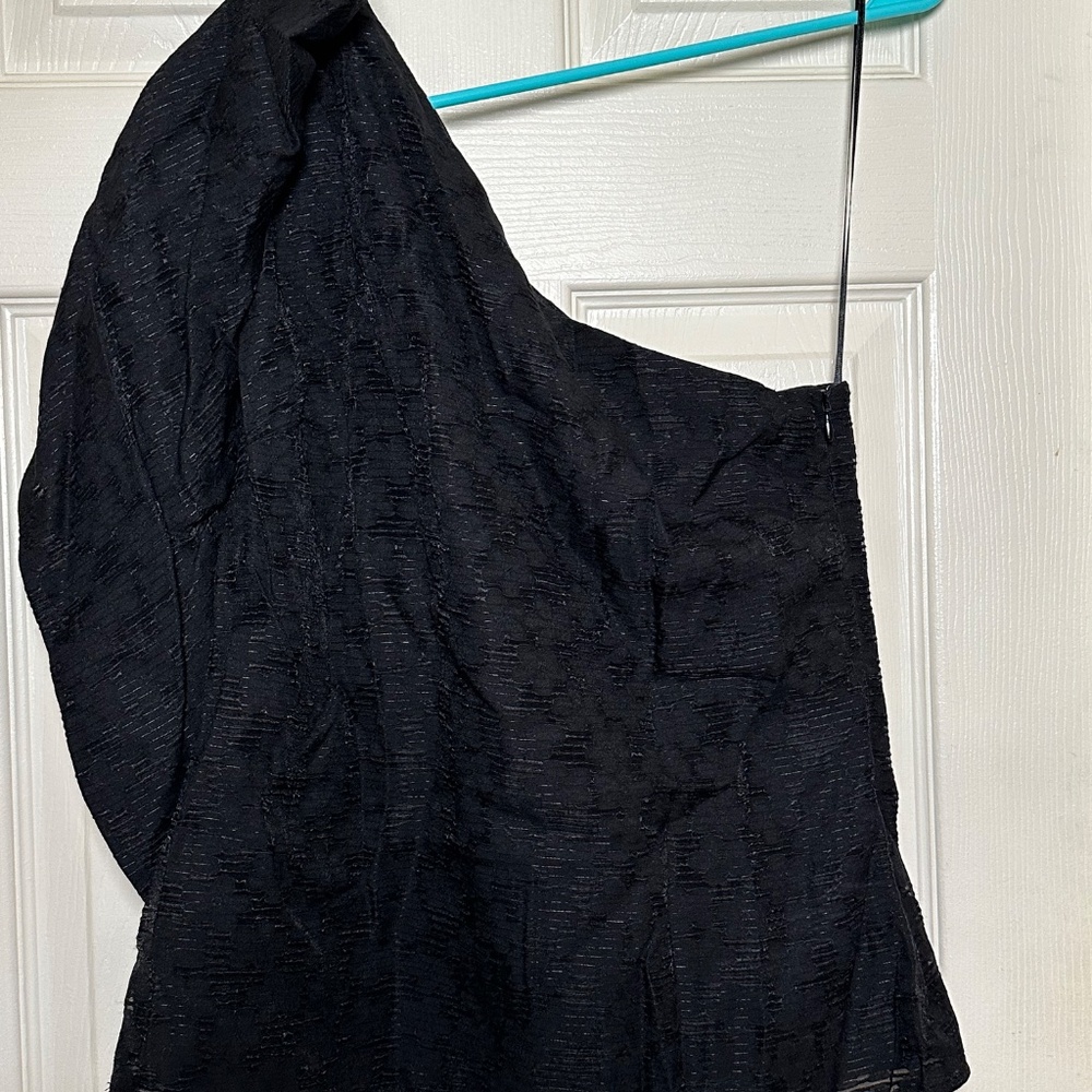 Black One Shoulder Banana Republic Top